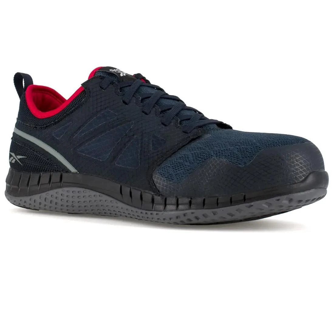 Reebok Work-Zprint Work Athletic Steel Toe Navy and Gray with Red Trim-Steel Toes-5