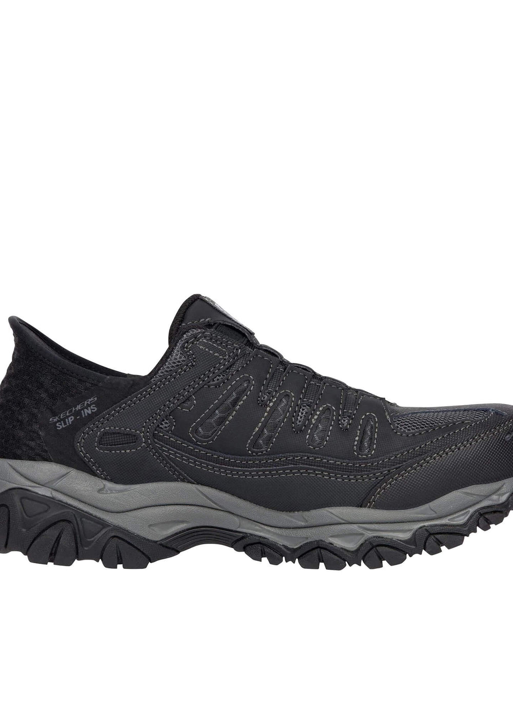 Skechers Work-Men's Cankton Faison Steel Toe Slip-on Work Shoe Navy/Gray-Steel Toes-1