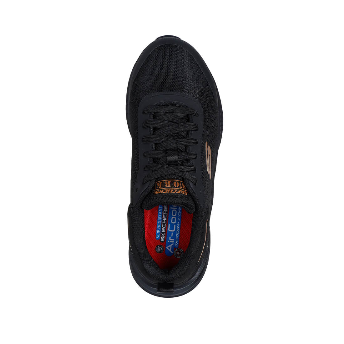 Skechers Work Skechers Cabix Nia Composite-Toe Shoe Black / Gold 108228/blk