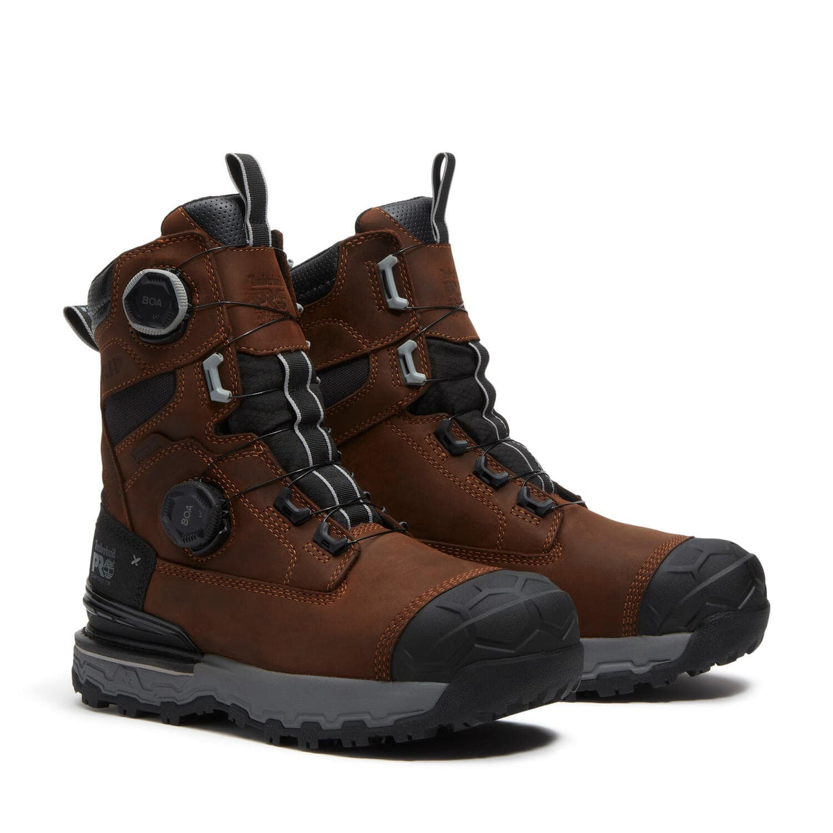 Boondock Ultralight 8 In BOA CT WP EH Composite Toe Work Boots Brown