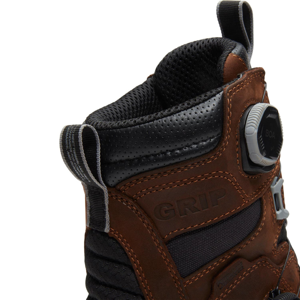 Boondock Ultralight 8 In BOA CT WP EH Composite Toe Work Boots Brown