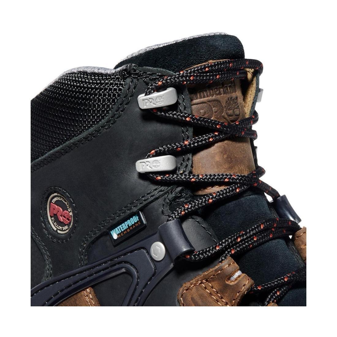 Timberland Pro Hyperion 6 Inch Alloy-Toe Waterproof Work Boot Brown 90646 Detail View