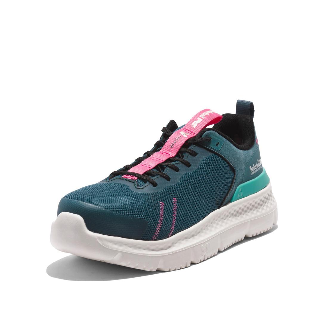 Timberland Pro Women's Setra Composite-Toe Work Shoe Teal A5RTJ,DISCONTINUED,LOLA
