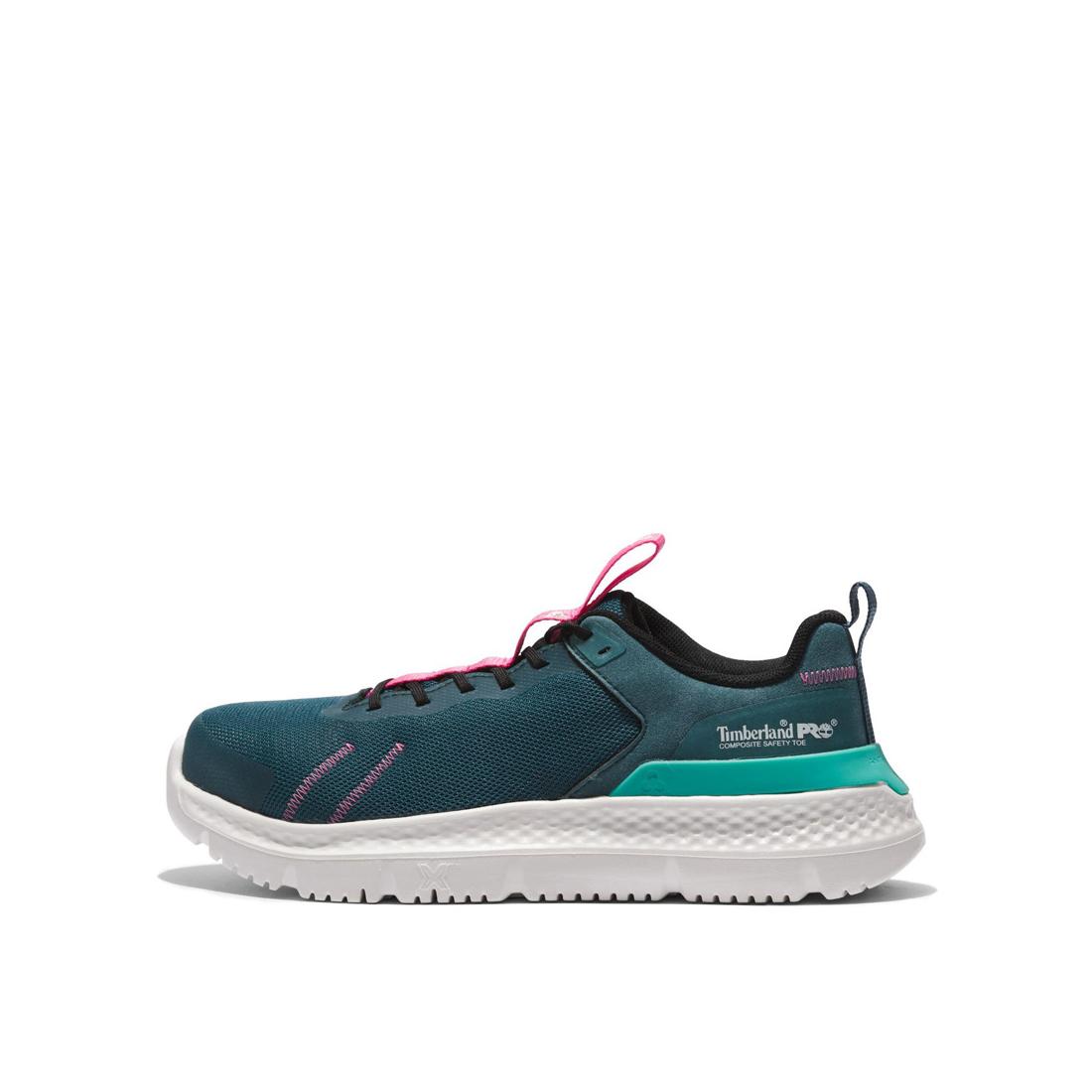Timberland Pro Women's Setra Composite-Toe Work Shoe Teal A5RTJ,DISCONTINUED,LOLA
