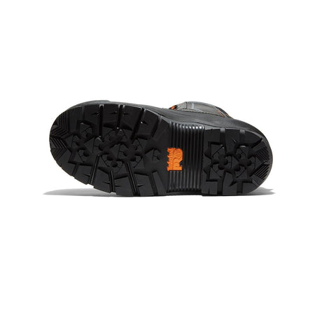 Timberland Pro Pac Max 10-Inch Waterproof Composite-Toe Work Boot Fp Csa Black/Orange Sole View