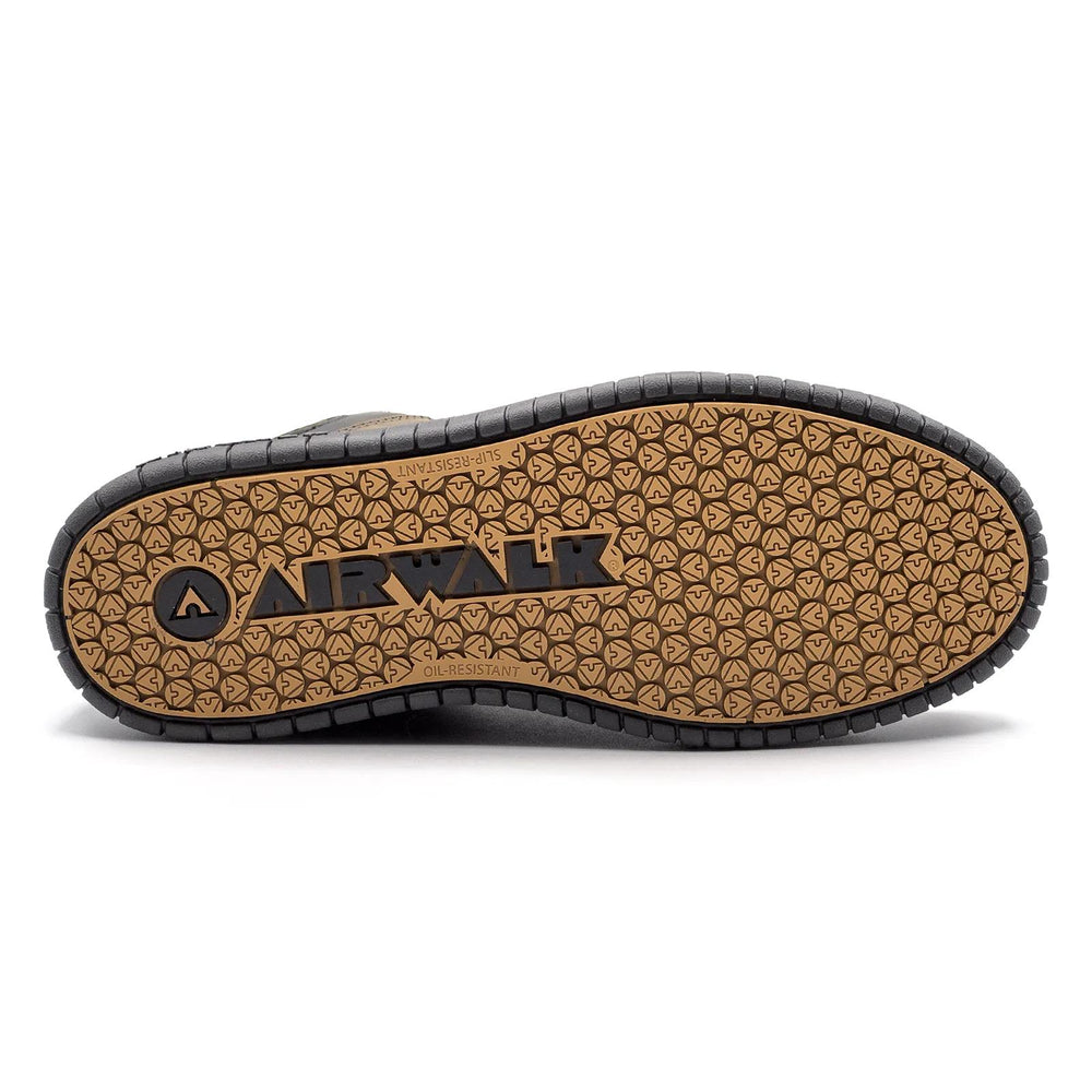 Airwalk Deuce Internal Met Leather Mid Composite Toe Work Boots – Dark Coffee 3