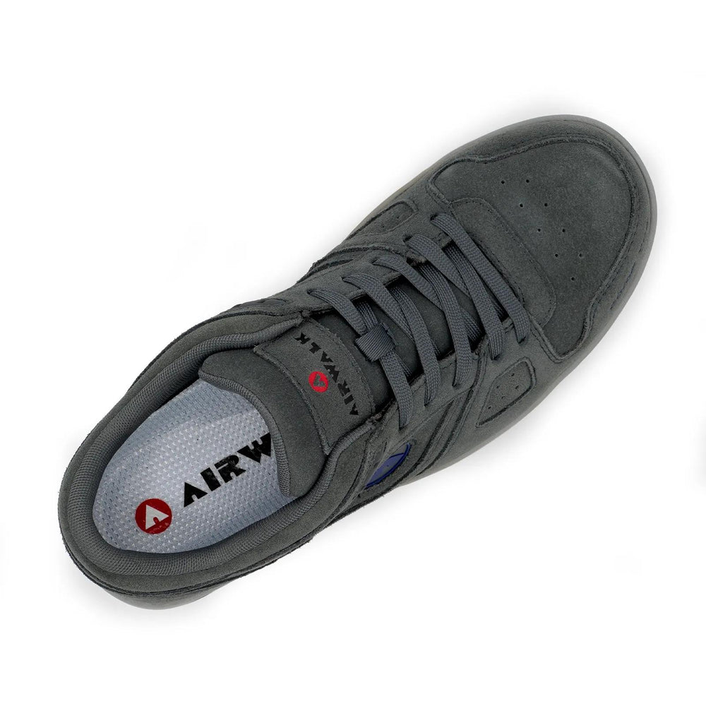 Airwalk Mongo Suede Low Composite Toe Work Shoes – Charcoal/Grey 4