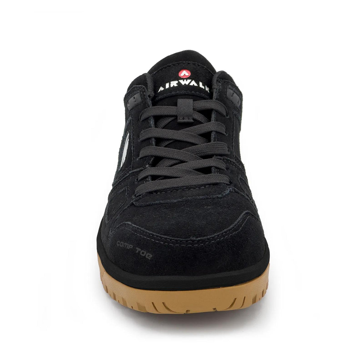 Airwalk Mongo Suede Low Women’s Composite Toe Work Shoes – Black/Gum 6