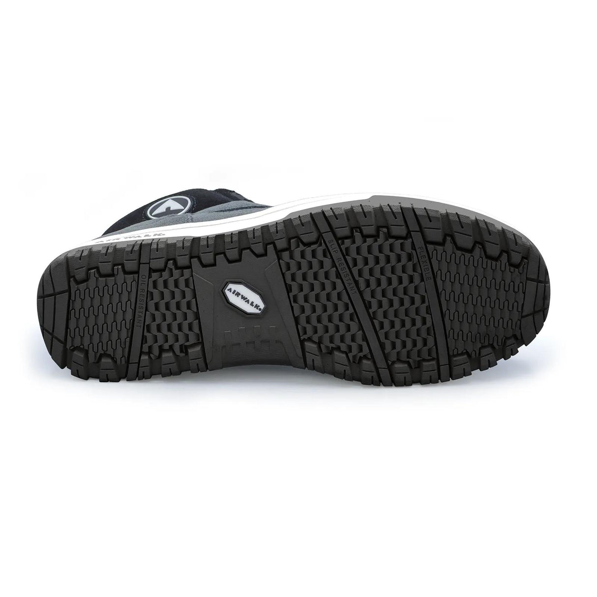 Airwalk Mongo Suede Mid Composite Toe Work Boots – Grey/White 3