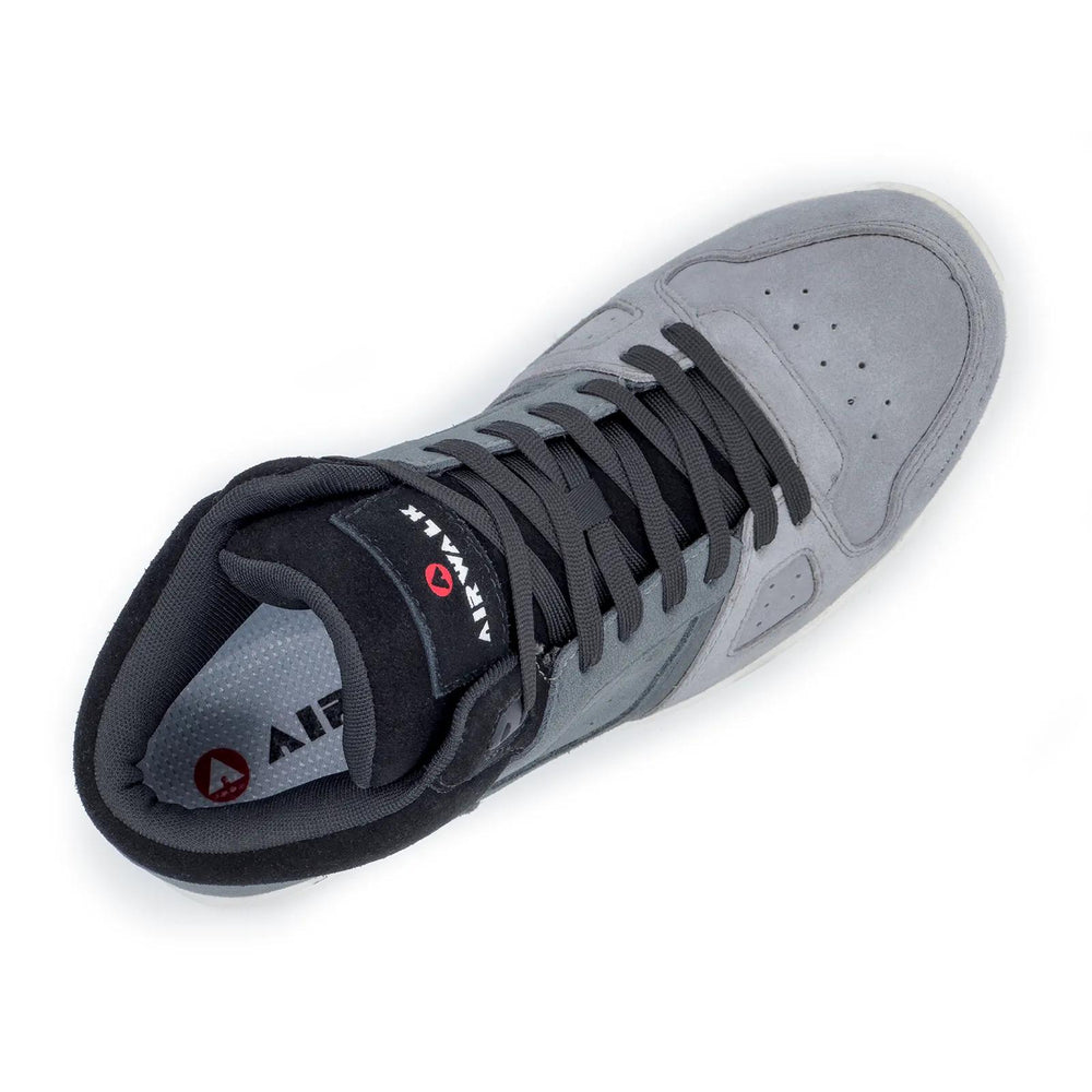 Airwalk Mongo Suede Mid Composite Toe Work Boots – Grey/White 4