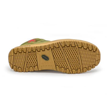 Airwalk Mongo Suede Mid Composite Toe Work Boots – Olive/Gum 3