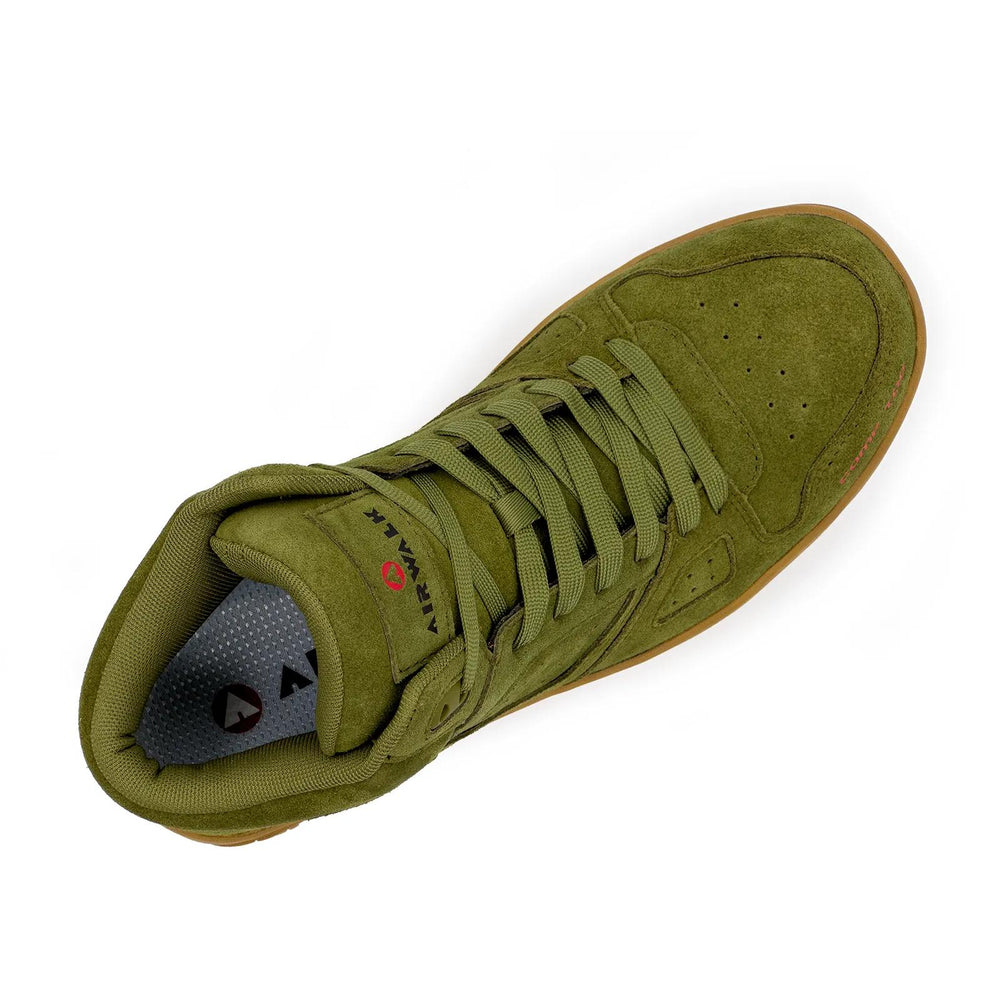 Airwalk Mongo Suede Mid Composite Toe Work Boots – Olive/Gum 4