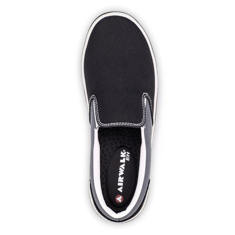 Airwalk Venice Canvas Slip-On Women’s Composite Toe Work Shoes – Black/Castle Rock 4