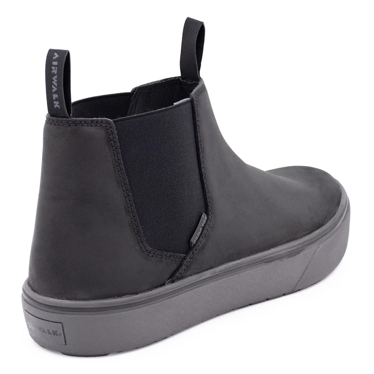 Airwalk Venice Leather Chelsea Composite Toe Work Boots – Black/Forged Iron 5