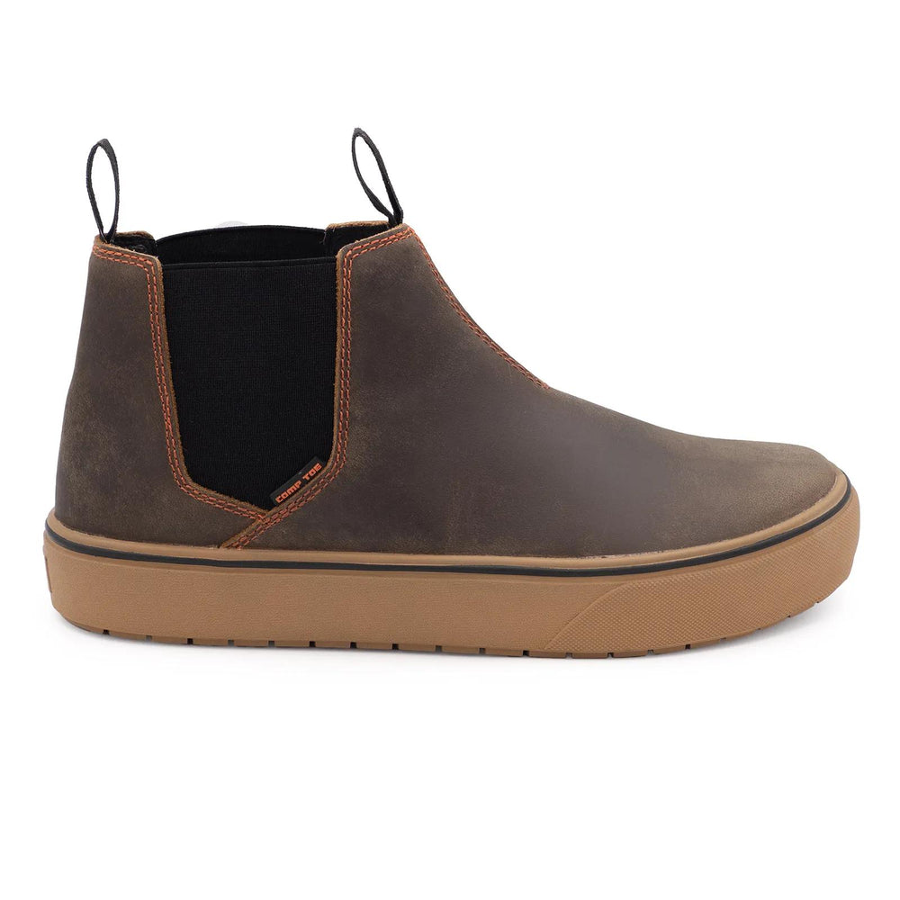 Airwalk Venice Leather Chelsea Composite Toe Work Boots – Brown/Gum 1