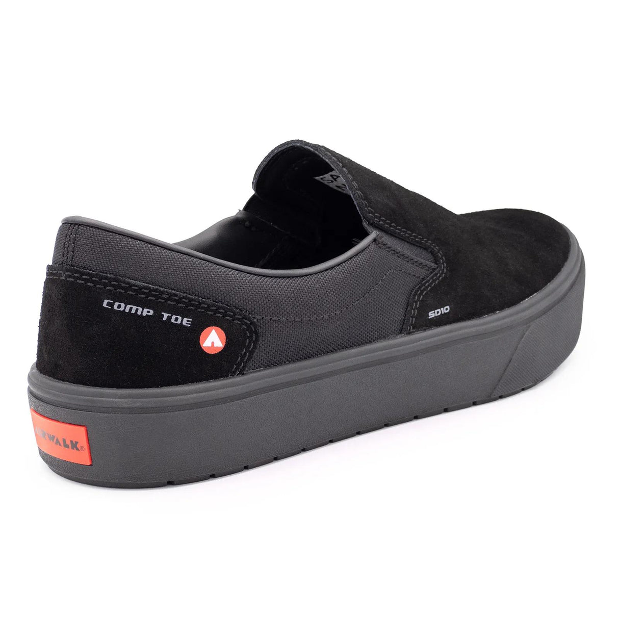 Airwalk Venice Suede Slip-On SD10 Composite Toe Work Shoes – Black 5