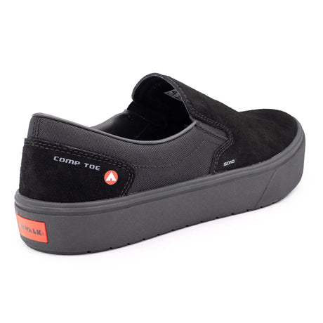 Airwalk Venice Suede Slip-On SD10 Composite Toe Work Shoes – Black 5