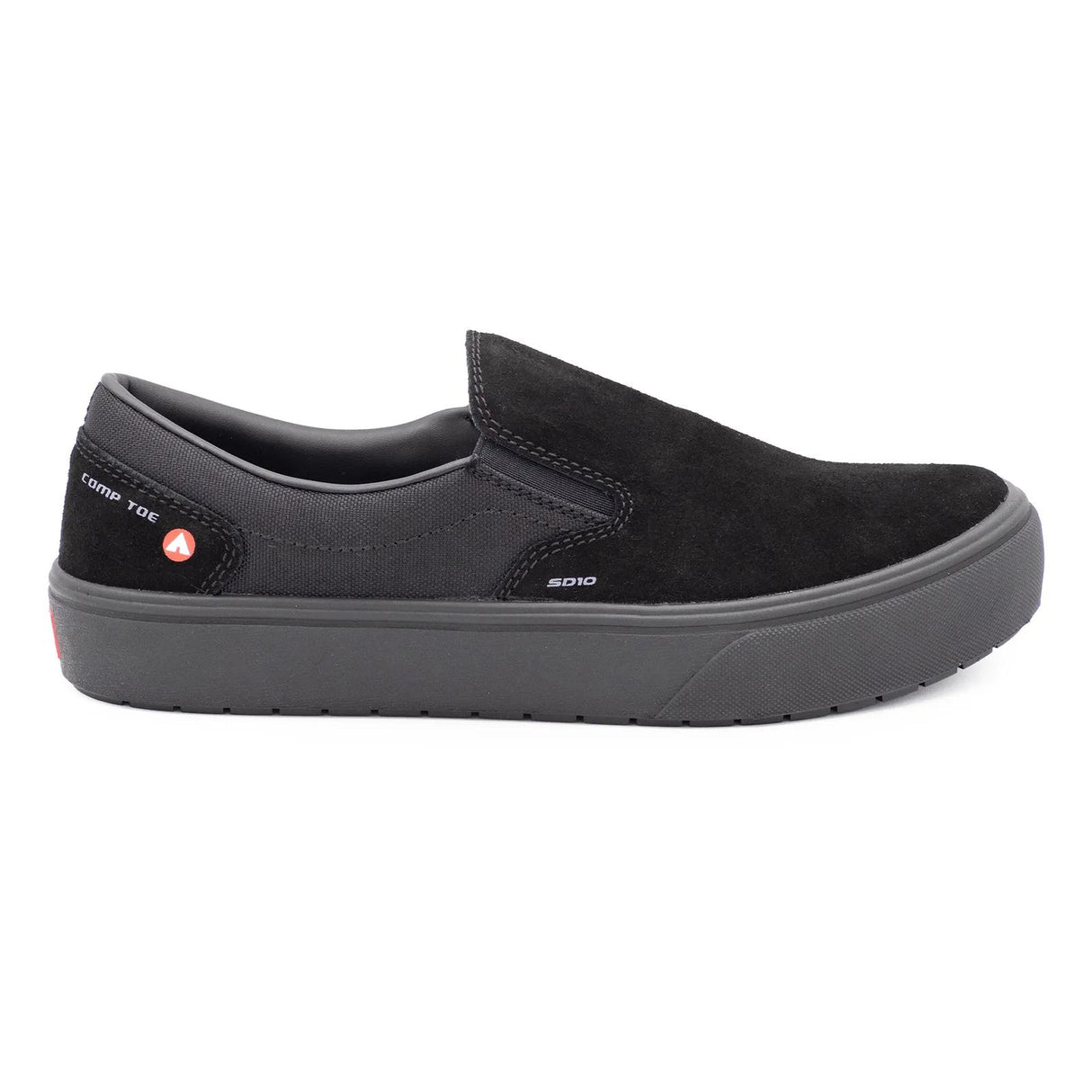 Airwalk Venice Suede Slip-On SD10 Women’s Composite Toe Work Shoes – Black 1