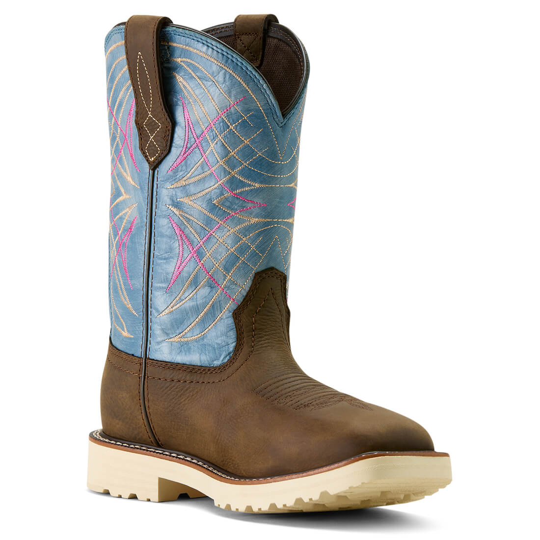 Ariat Activator Women's Waterproof Work Boot - Brown Medial