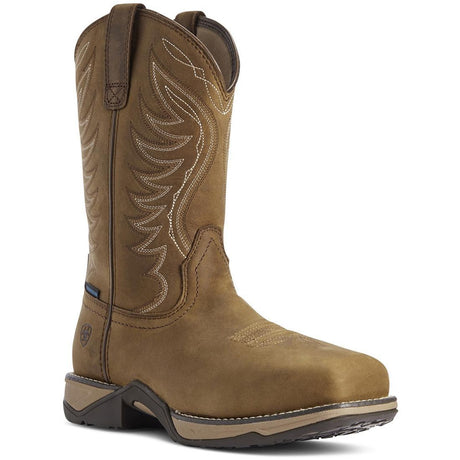 Ariat Anthem Women's Waterproof Composite Toe Work Boot - Brown Profile