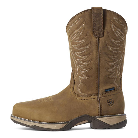 Ariat Anthem Women's Waterproof Composite Toe Work Boot - Brown Heel