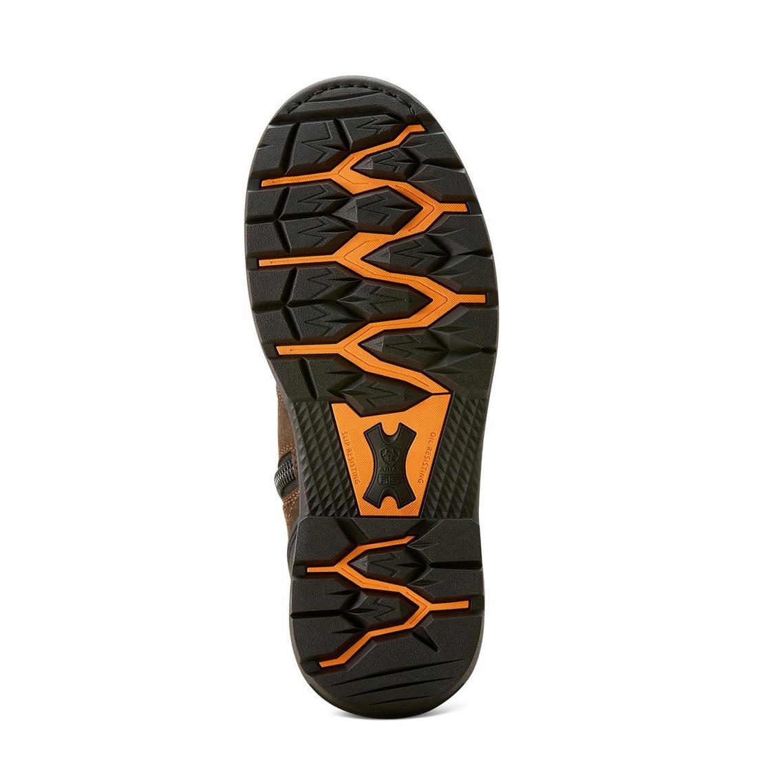 Ariat Big Rig 8 inch Soft-Toe Waterproof Boot Iron Coffee Sole