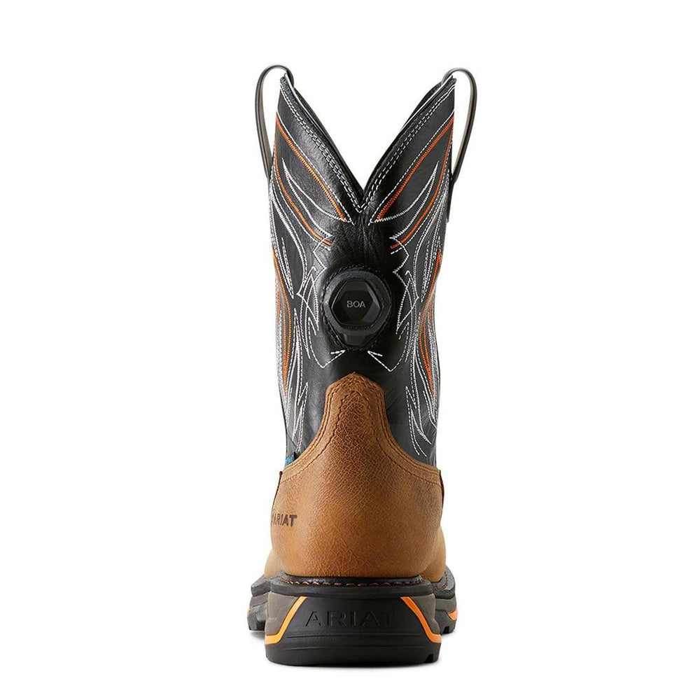 Ariat Big Rig BOA Composite-Toe Waterproof Work Boot Natural Tan Upper
