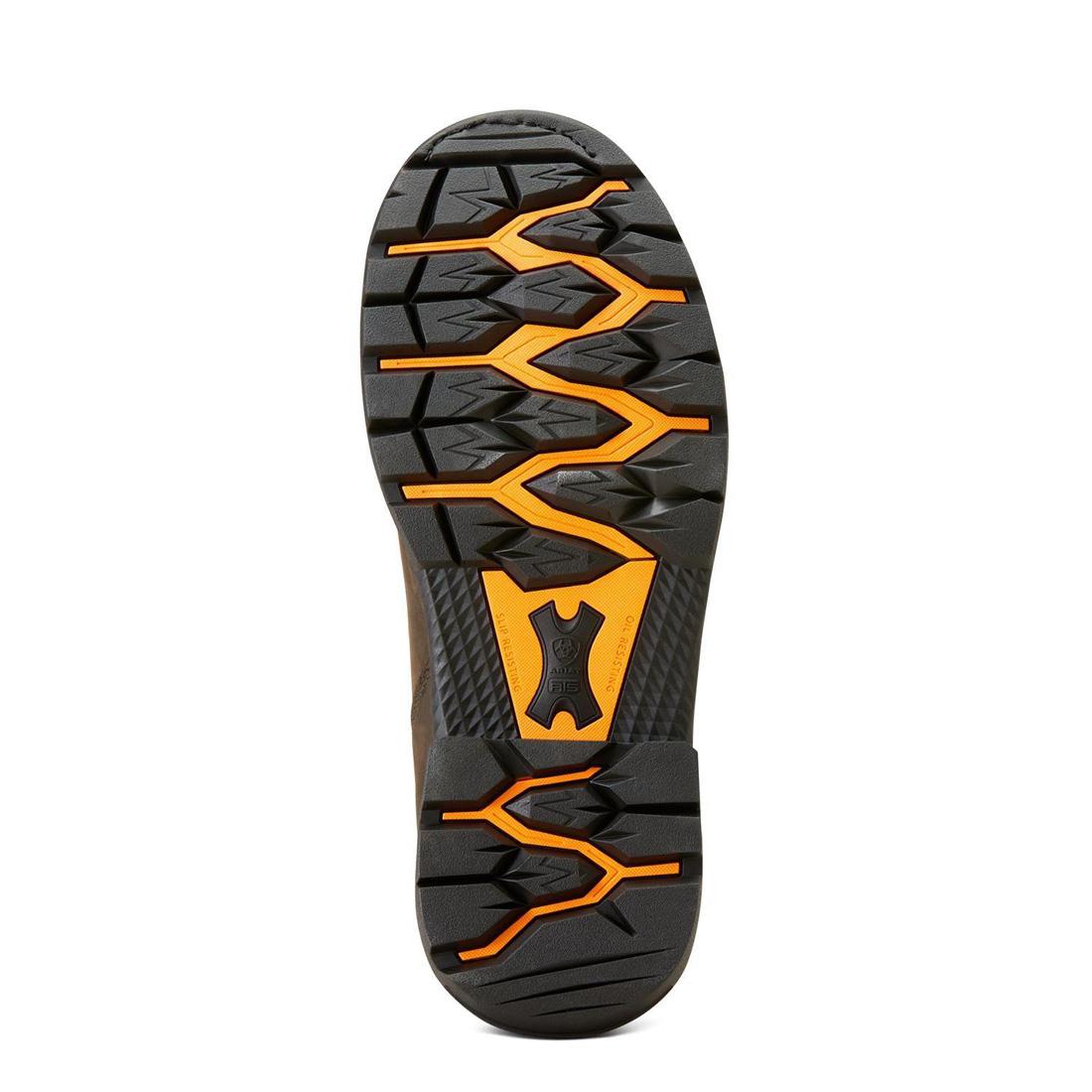 Ariat Big Rig Soft-Toe Waterproof Chelsea Boot Iron Coffee Sole