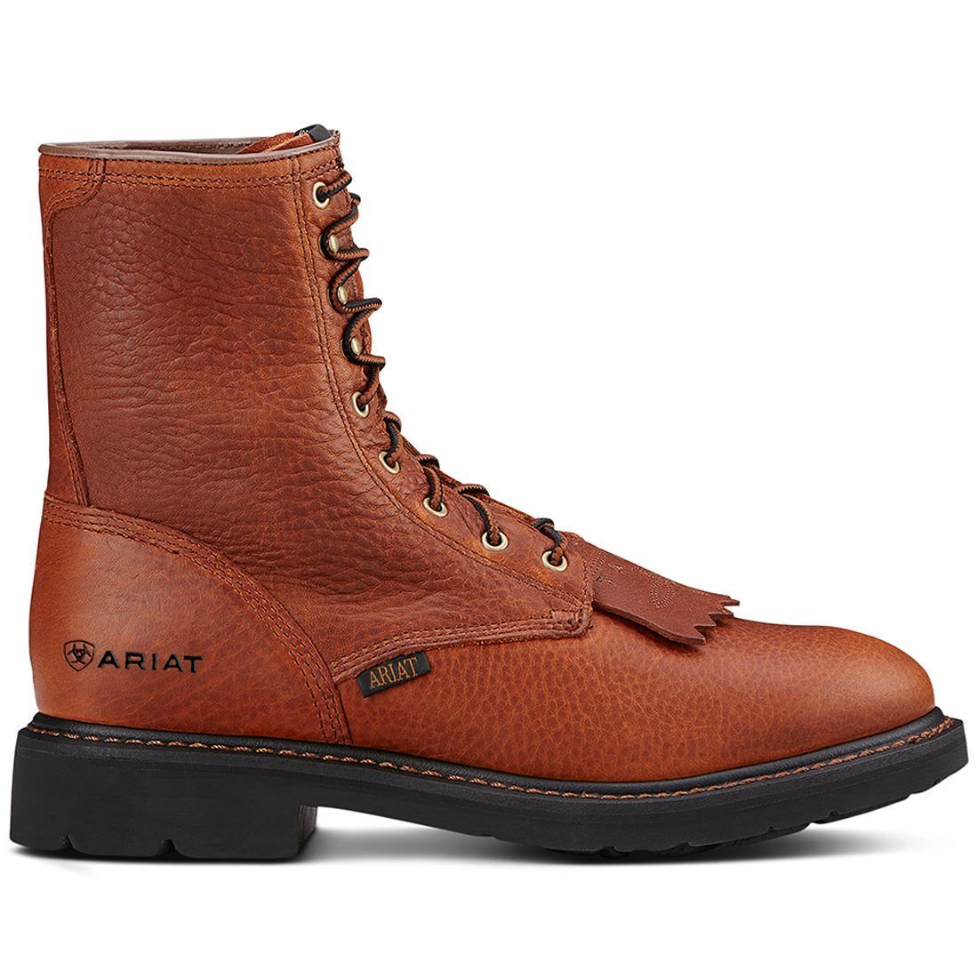 Ariat Cascade 8 inch Soft-Toe Boot Sunshine Wildcat Profile