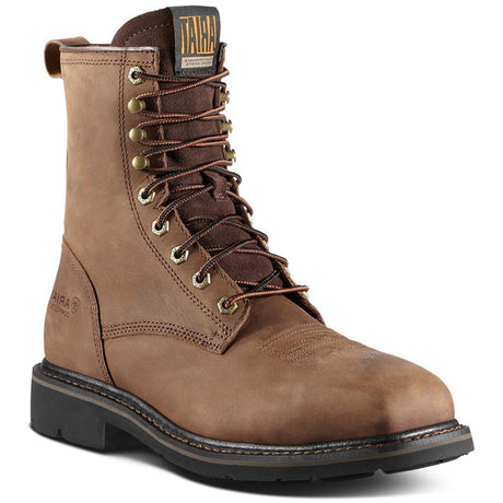 Ariat Cascade 8 inch Steel-Toe Wide Square Toe Work Boot Alamo Brown Medial