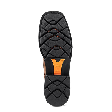 Ariat Cascade 8 inch Steel-Toe Wide Square Toe Work Boot Alamo Brown Sole