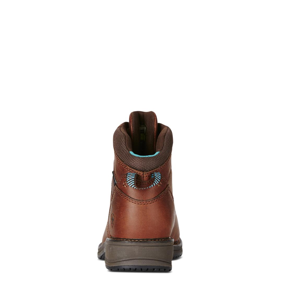 Ariat Casual Work Mid Lace SD Women's Composite Toe Work Boot - Brown Heel