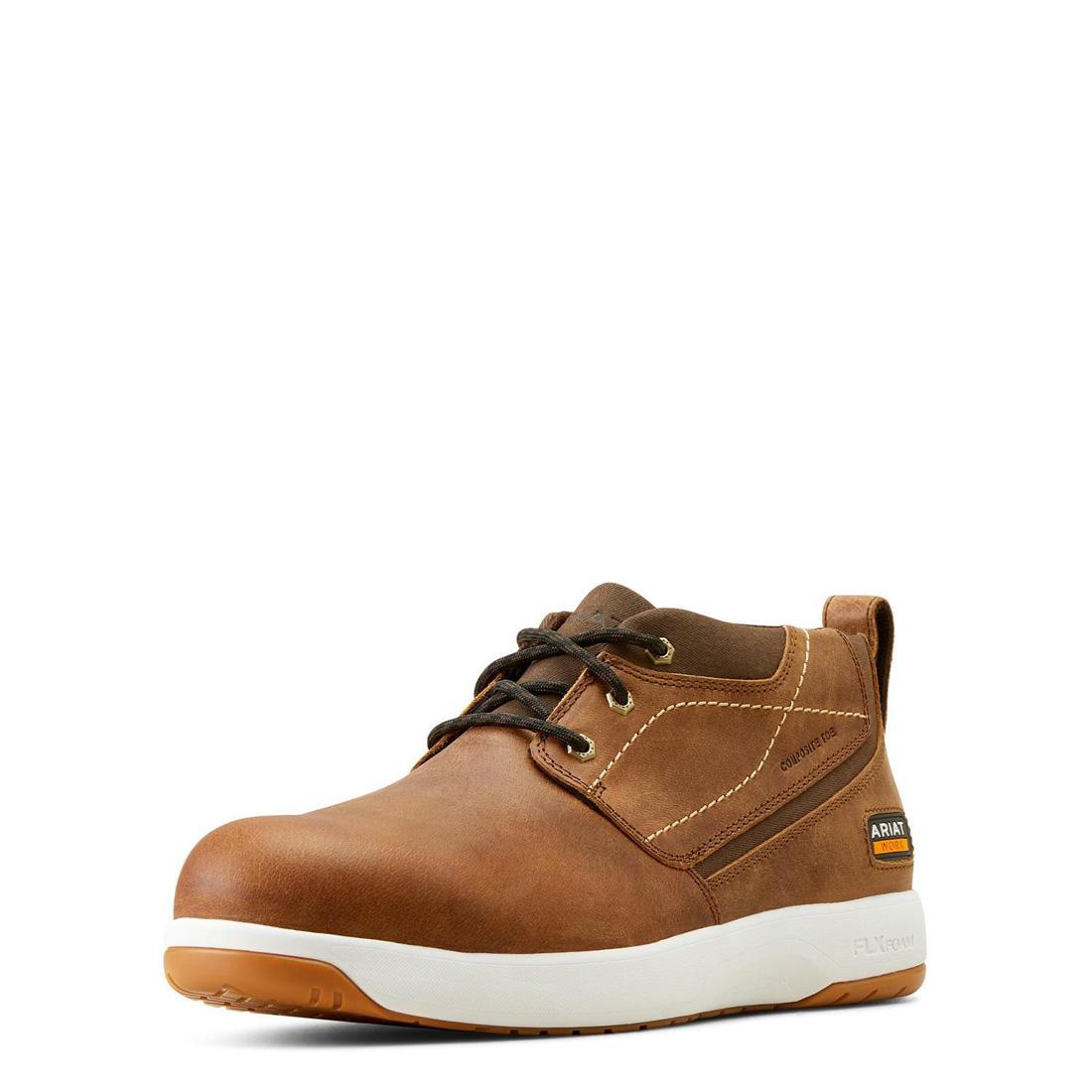 Ariat Conveyer Composite-Toe Work Shoe Sandstorm Side