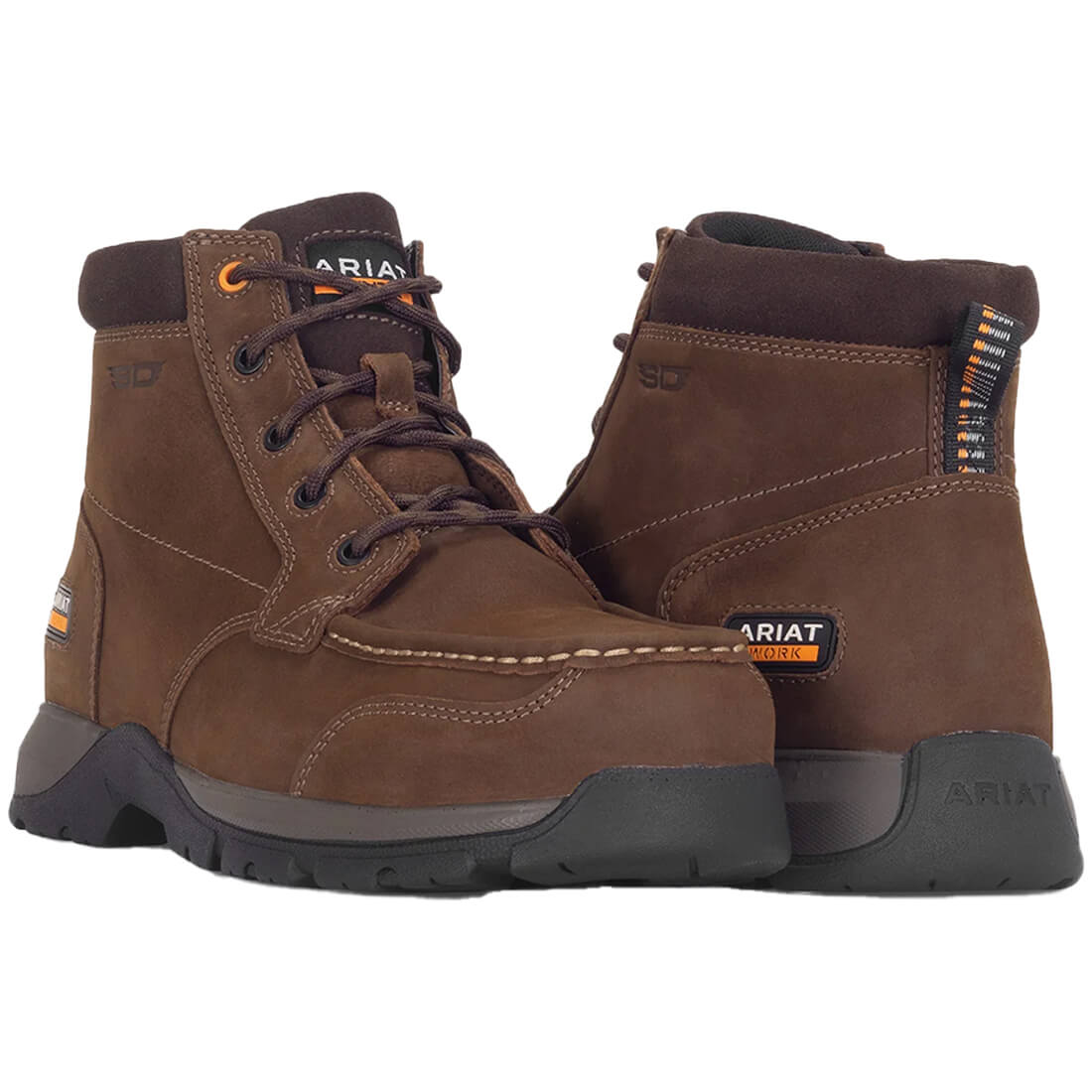 Ariat Edge LTE Composite-Toe Chukka Work Boot Dark Brown Profile