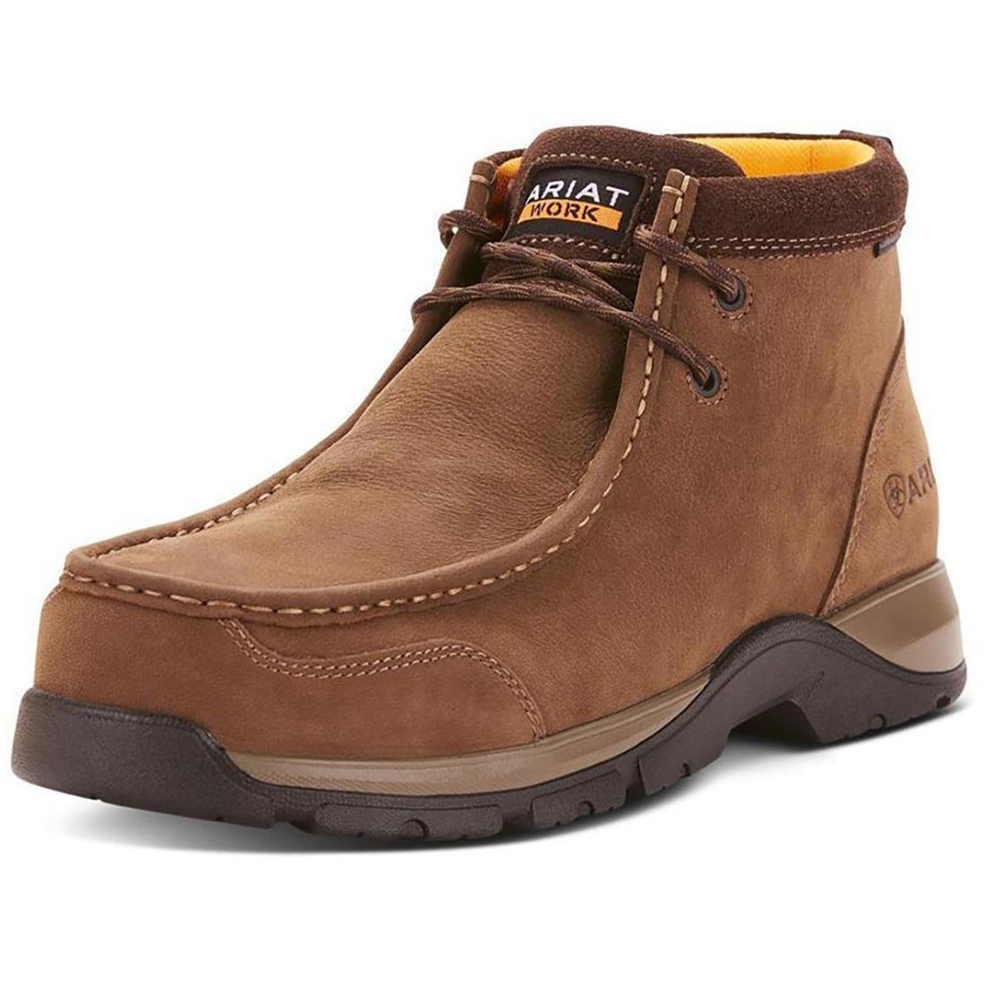 Ariat Edge LTE Composite-Toe Moc Toe Work Boot Dark Brown Side