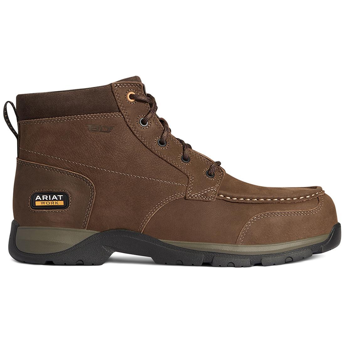Ariat Edge LTE Composite-Toe SD Chukka Work Boot Dark Brown Profile