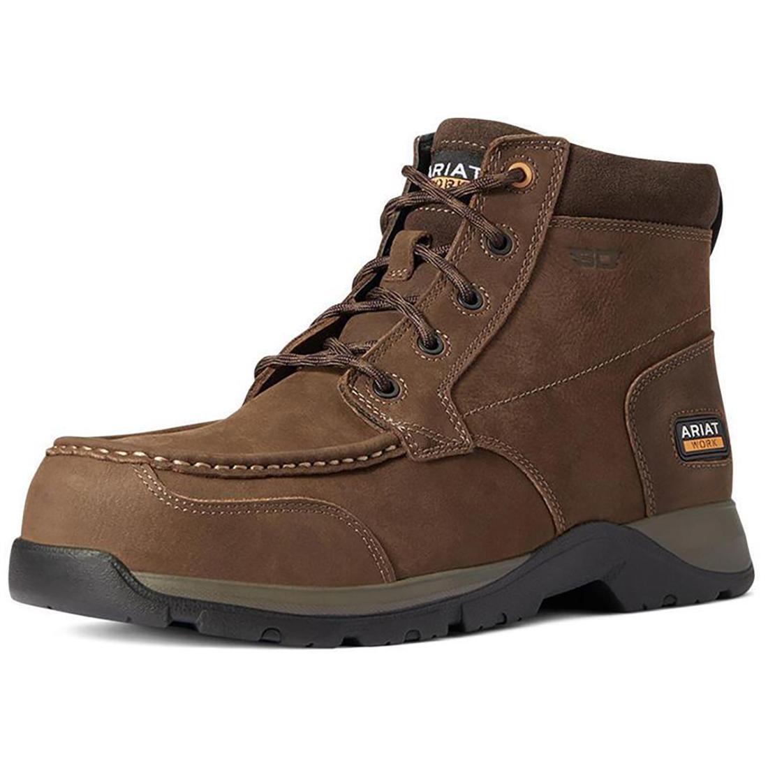 Ariat Edge LTE Composite-Toe SD Chukka Work Boot Dark Brown Side