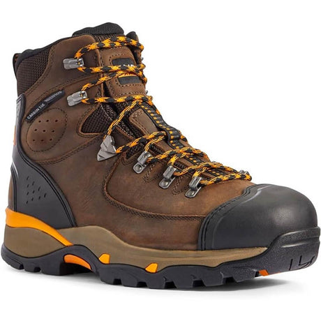 Ariat Endeavor 6 inch Carbon-Toe Waterproof Work Boot Chocolate Brown Medial