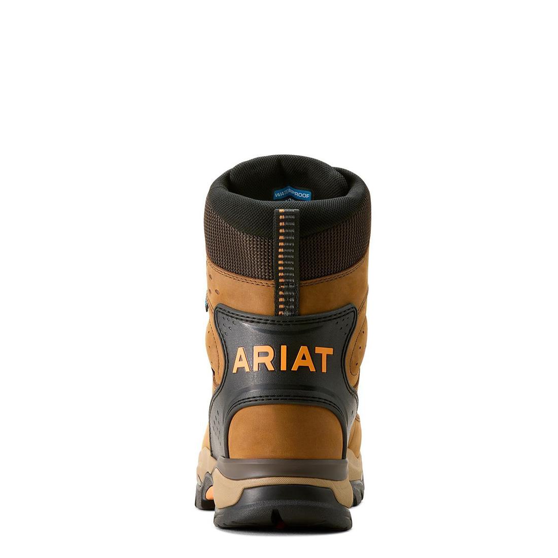 Ariat Endeavor 8 inch Soft-Toe Waterproof Insulated Boot Dusted Brown Heel