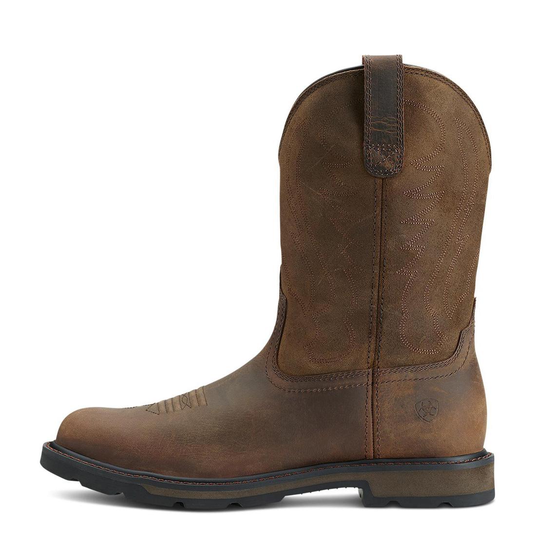 Ariat Groundbreaker Soft-Toe Boot Brown Side