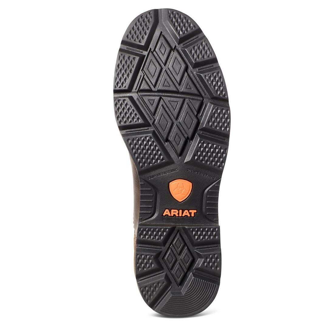 Ariat Groundbreaker Steel-Toe MetGuard Work Boot Brown Sole