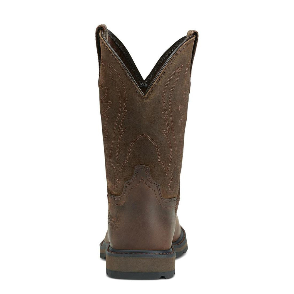 Ariat Groundbreaker Steel-Toe Work Boot Brown Upper