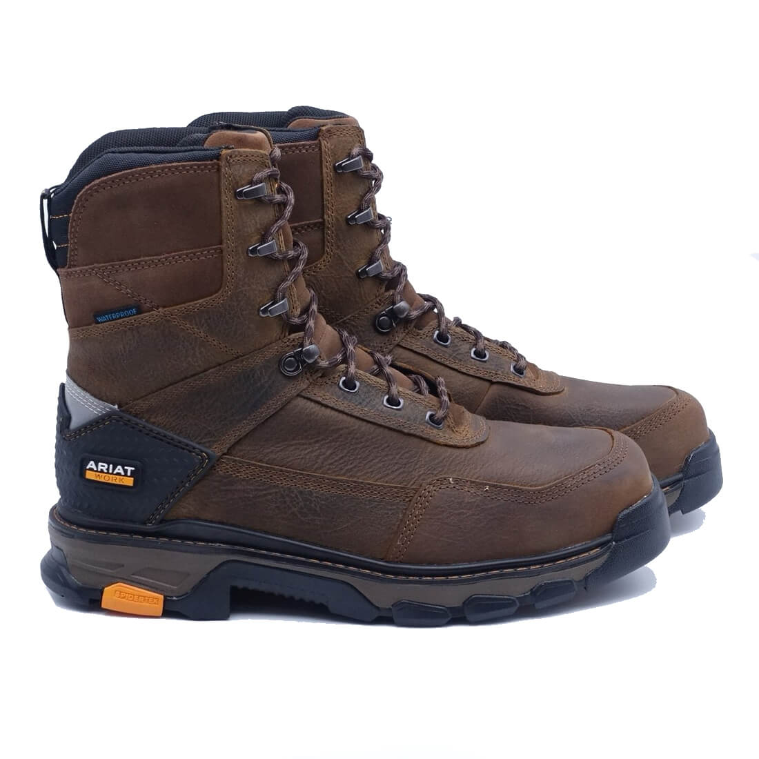 Ariat Intrepid 8 inch Composite-Toe Waterproof Work Boot Rye Brown Side