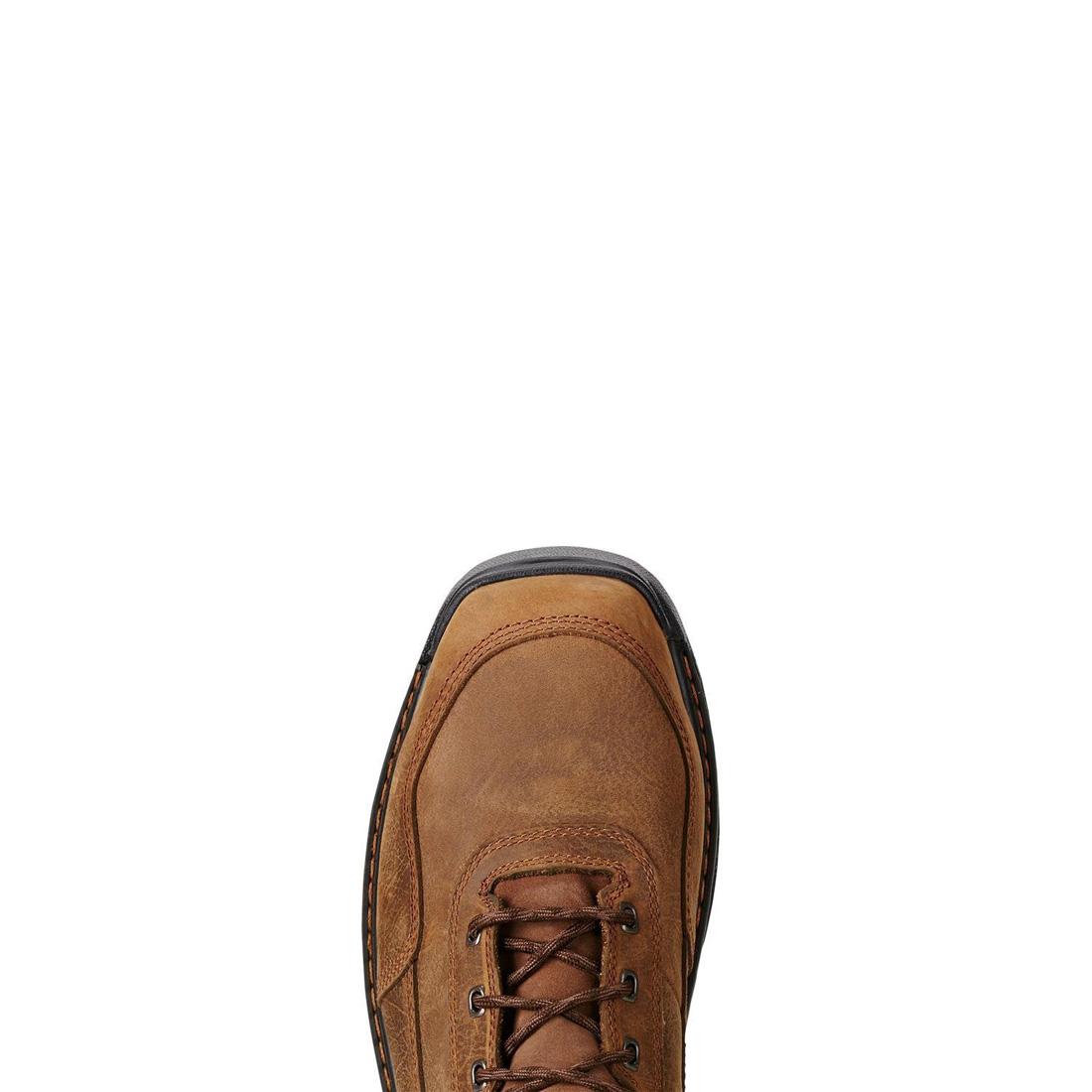 Ariat Intrepid 8 inch Composite-Toe Waterproof Work Boot Rye Brown Sole