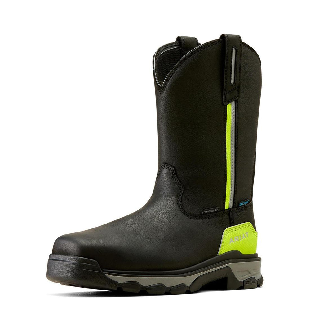 Ariat Intrepid Live Wire Composite-Toe Waterproof Work Boot Black Heel