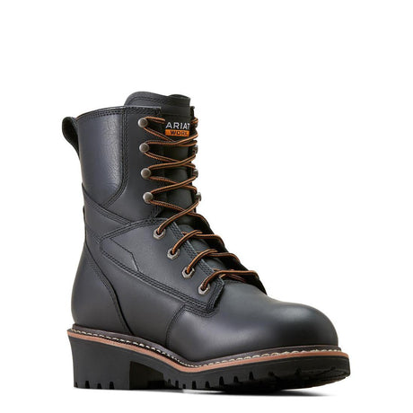 Ariat Logger Shock Shield Soft-Toe Waterproof Boot Black Medial