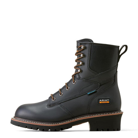 Ariat Logger Shock Shield Soft-Toe Waterproof Boot Black Side