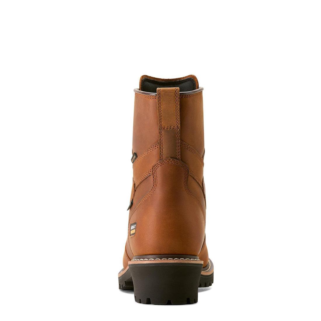 Ariat Logger Shock Shield Soft-Toe Waterproof Insulated Boot Copper Brown Upper