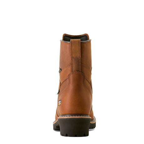 Ariat Logger Shock Shield Soft-Toe Waterproof Insulated Boot Copper Brown Upper
