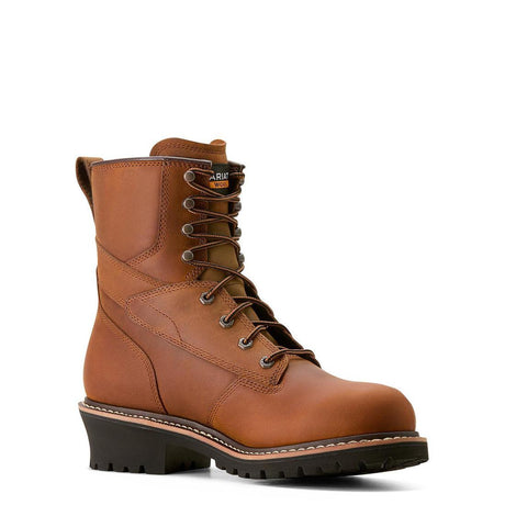Ariat Logger Shock Shield Soft-Toe Waterproof Insulated Boot Copper Brown Profile